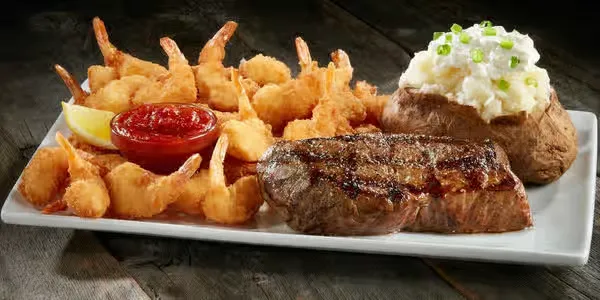 Steak & Crispy Shrimp