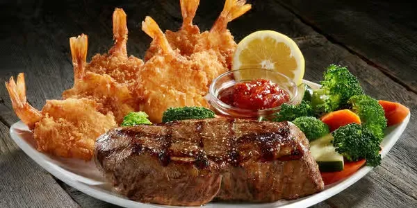 Steak & Jumbo Crispy Shrimp